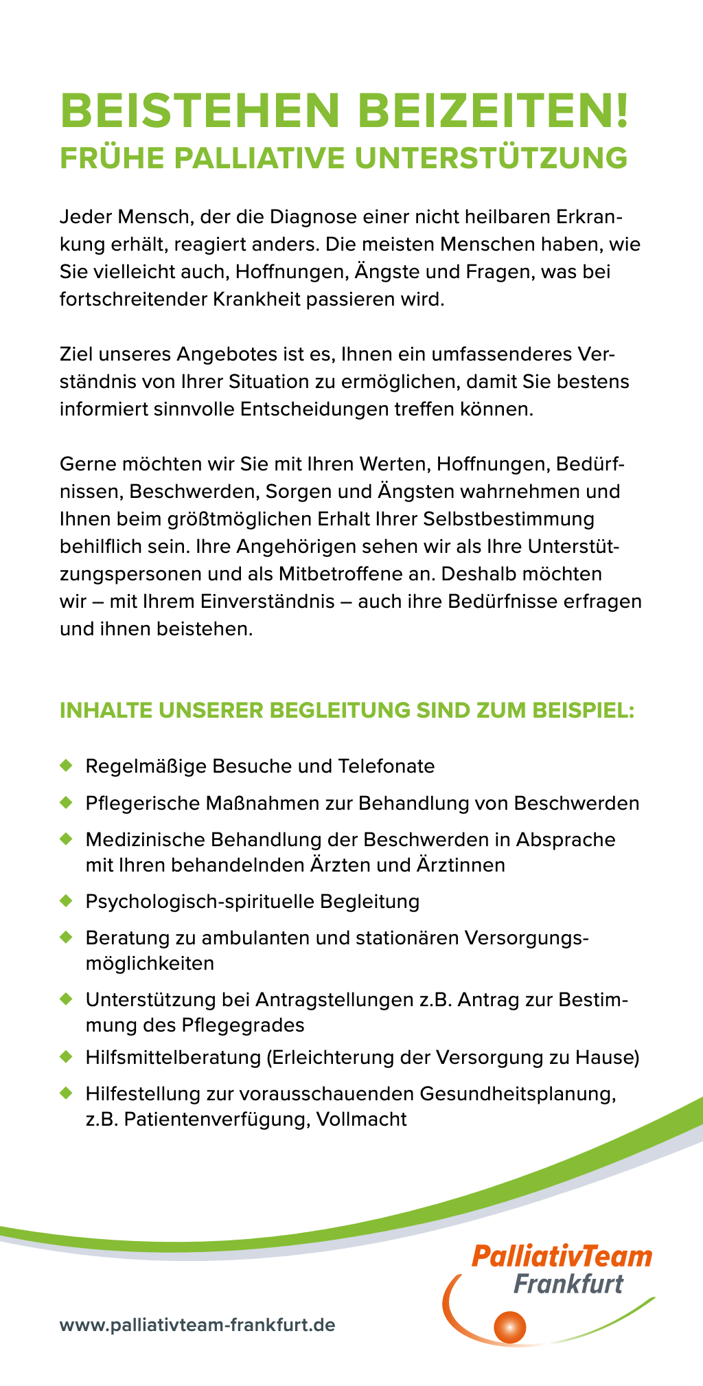 Beistehen Beizeiten